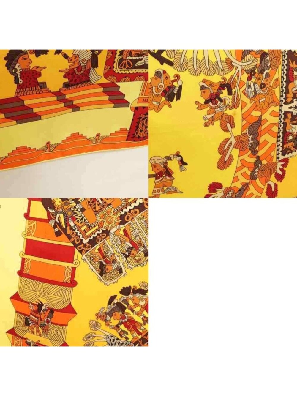 Hermes Astres Et Soleils Celestial Bodies and the Sun Carre 90 Large Scarf - Picture 9 of 9